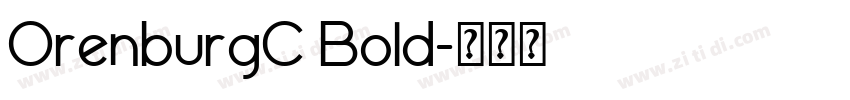 OrenburgC Bold字体转换
